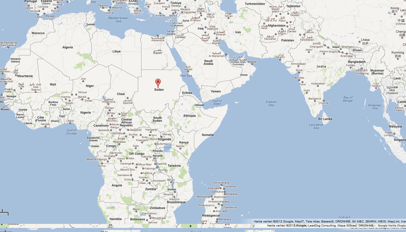 map of sudan africa